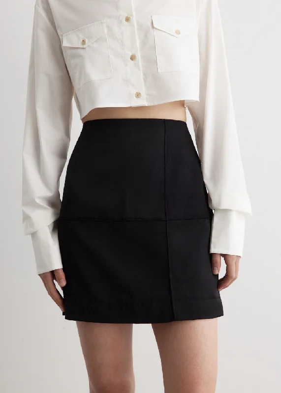 Personality Publicity Satin Patchwork Skirt