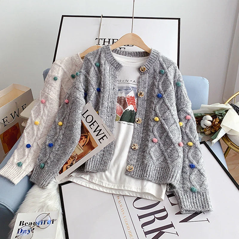 Cozy Shirts Sen Department sweater coat gentle knitted cardigan  5118