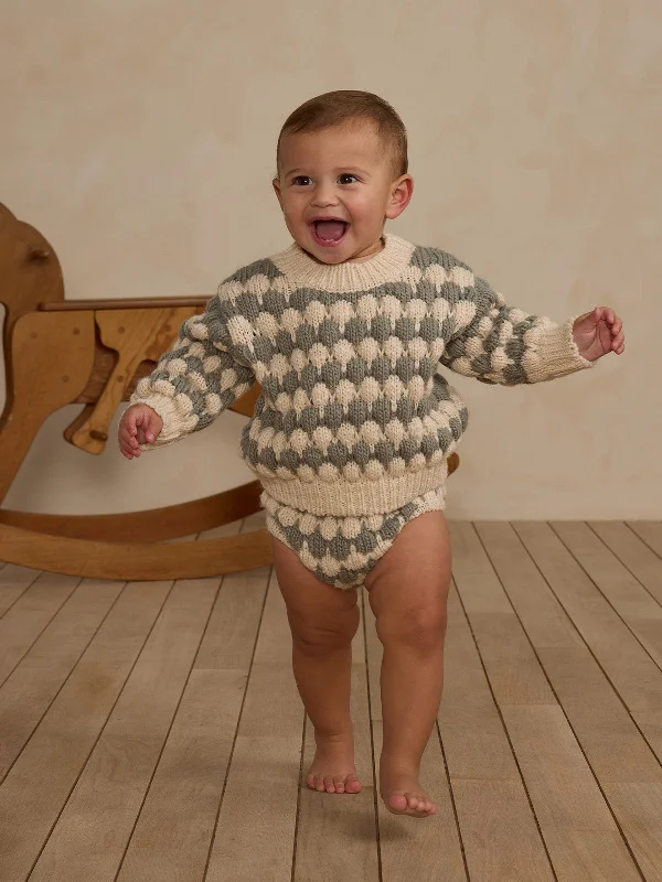 Modern City Rylee & Cru Bubble Knit Sweater, Laurel Stripe