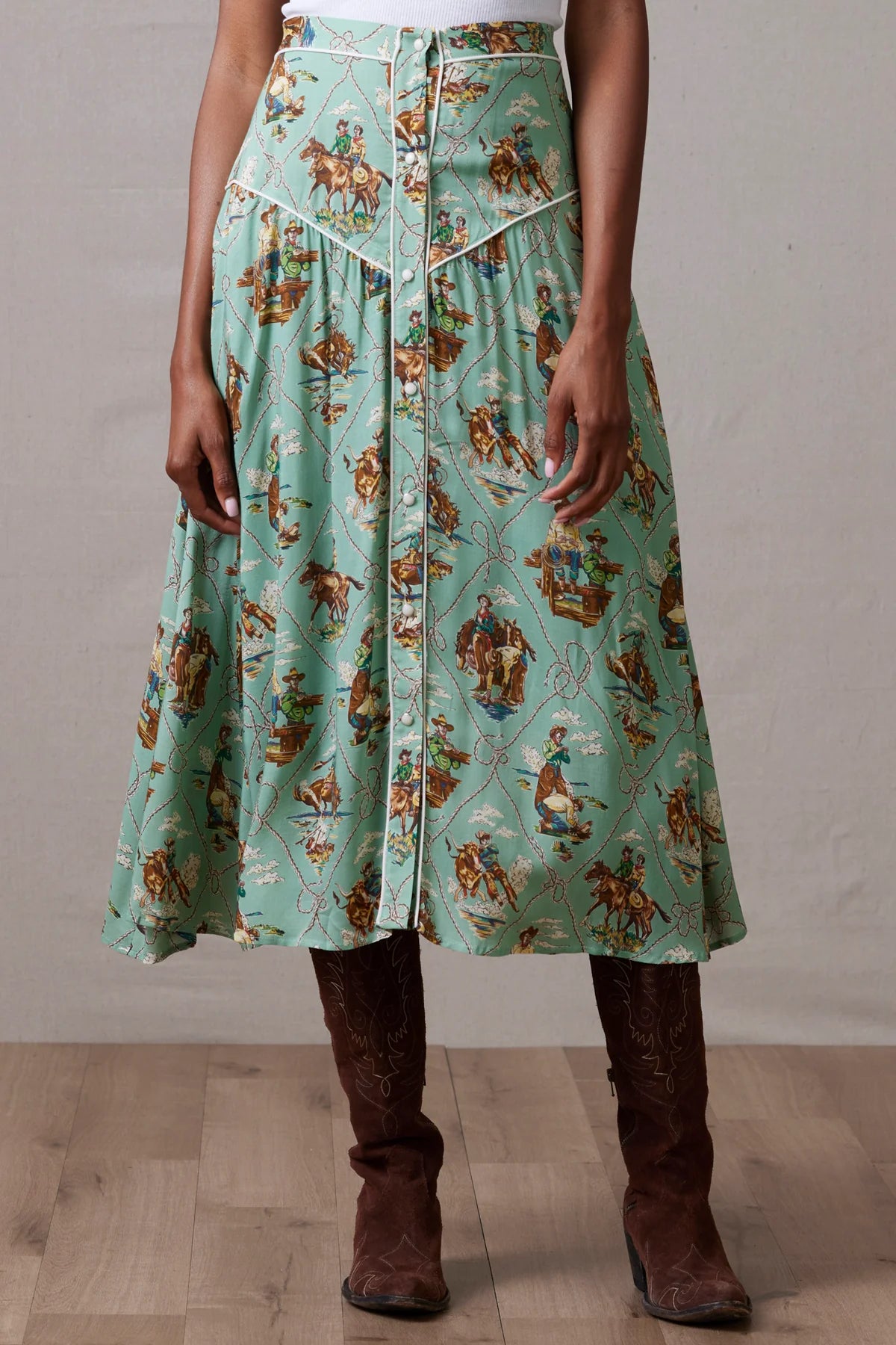 Free and comfortable Romance & Rustlers Skirt