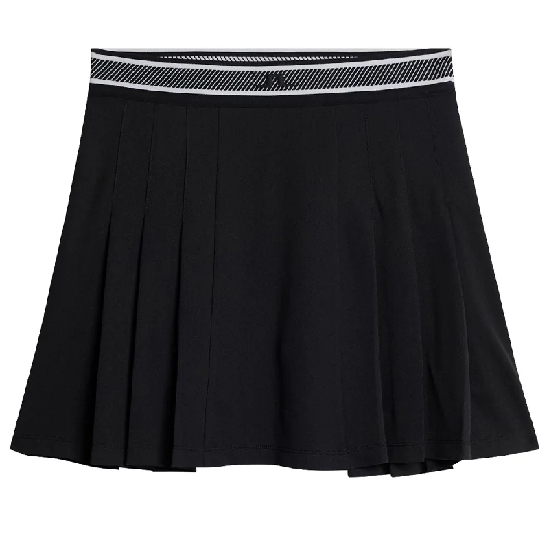 Sports suit style Womens Harlow Light Pique Skirt Black - SS25