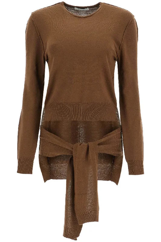 Noble And Elegant Lemaire Women's Knit Sweater With Tieable
