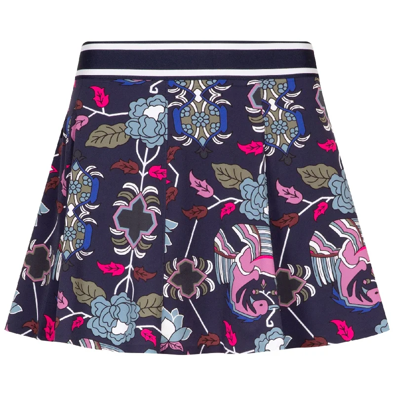Cute Design Womens Mountain Laurel Phoenix Flare Skirt Maltese Blue - SS25