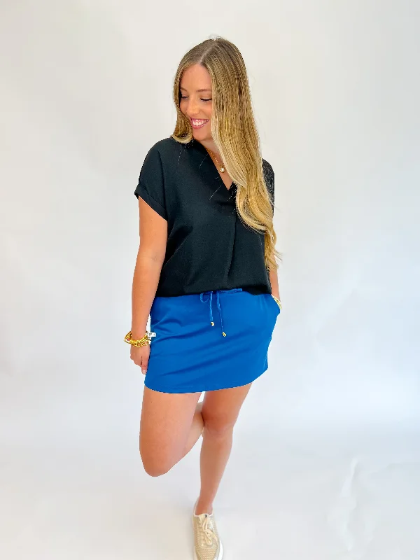 Simple And Comfortable [Jess Lea] Solid Teal Skort