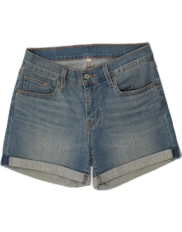 All-Day Wear LEVI'S Womens Denim Shorts W28 Medium Blue Cotton