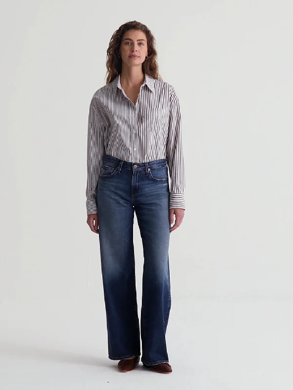 Retro Literary Style Adria Low Rise Wide Jean - 10 Year Exposure