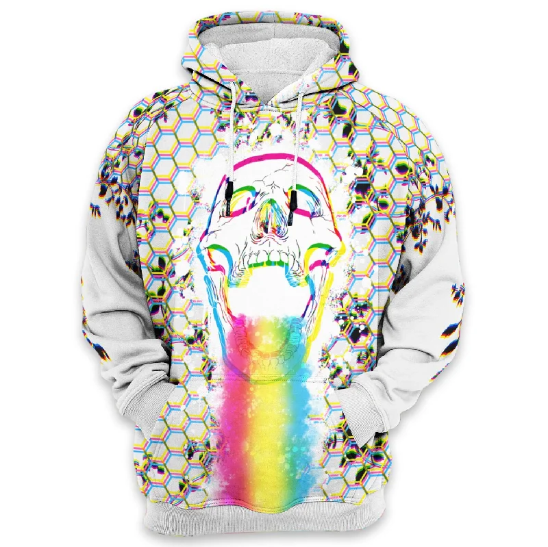 Fashion Classic Rainbow Skull Hoodie