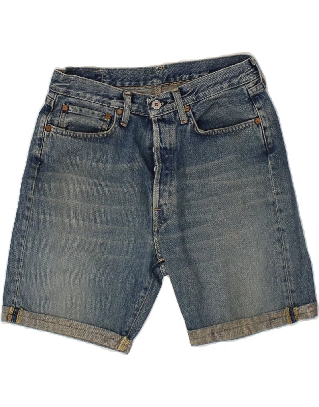 Retro Woolen Jacket REPLAY Womens Denim Shorts W30 Medium Blue