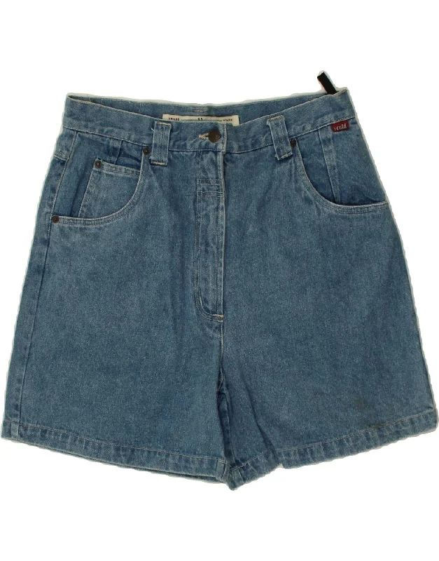 Fashionable In The Times VINTAGE Womens Denim Shorts IT 42 Medium W32 Blue Cotton