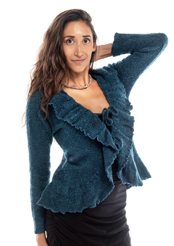 Sports Vitality Style Knitted Tie Front Cardigan Freel