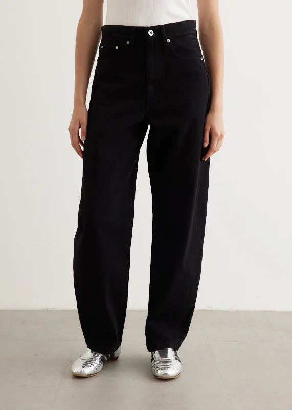 Playful Style Kite Barrel Leg Jeans