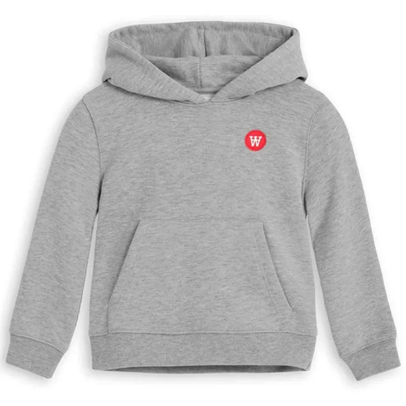 Youthful Street Fashion Wood Wood Izzy Hoodie Grey Melange