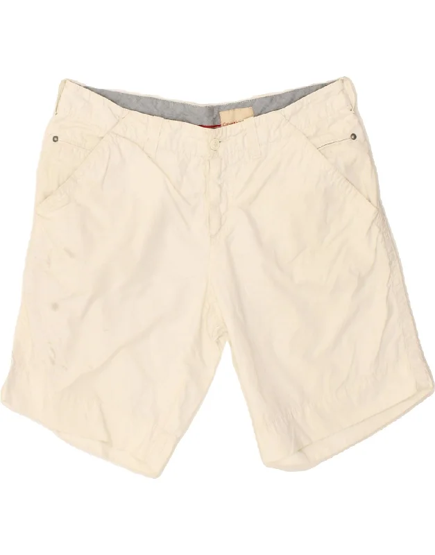 Fashion Selection CALVIN KLEIN Womens Chino Shorts W33 Medium White Cotton