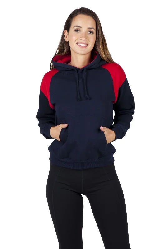 Fashionable sports Ramo Ladies/Juniors Shoulder Contrast Panel Hoodie (2nd colour) (F303UN) Fashionable sports Ramo Ladies/Juniors Shoulder Contrast Panel Hoodie (2nd colour) (F303UN)