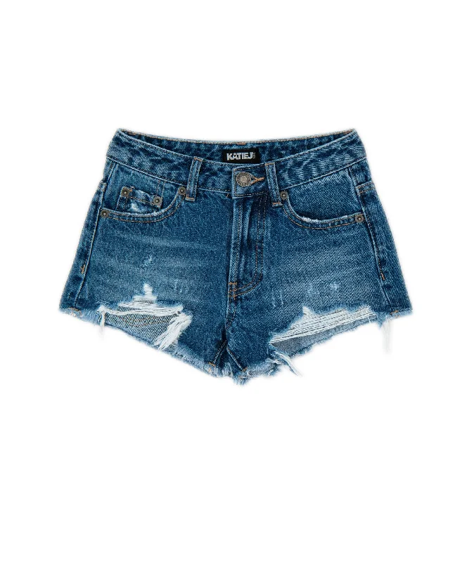 Customized Version Katie J NYC Girls Malibu Dark Wash Jean Shorts