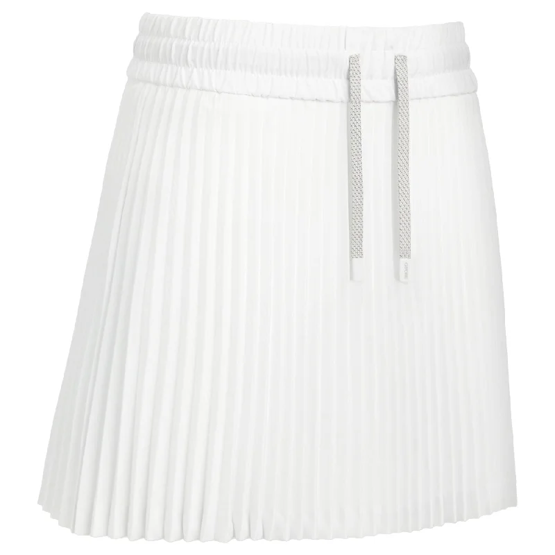Simple And Comfortable Womens Micro Pleat Tennis Skort Snow - SS25