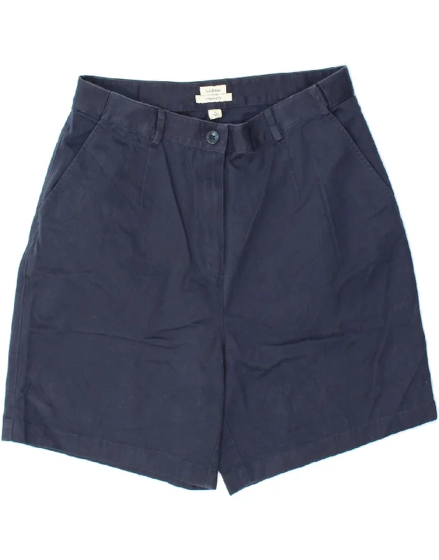 Daily Comfort L.L.BEAN Womens Original Fit Chino Shorts UK 14 Medium W32 Navy Blue