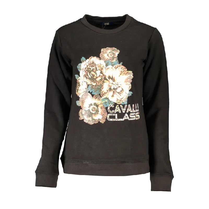 Embroidered Letters Cavalli Class Cotton Women's Sweater