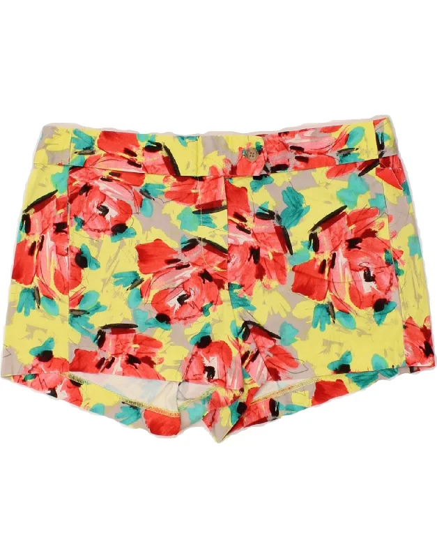 Fresh Wear J. CREW Womens Chino Shorts US 6 Medium W30  Multicoloured Floral Cotton