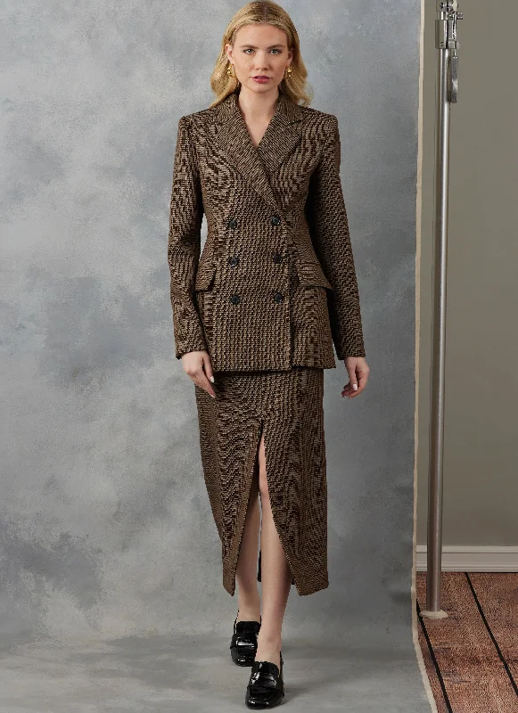 Elegant Design Vogue Jacket & Skirt V2056