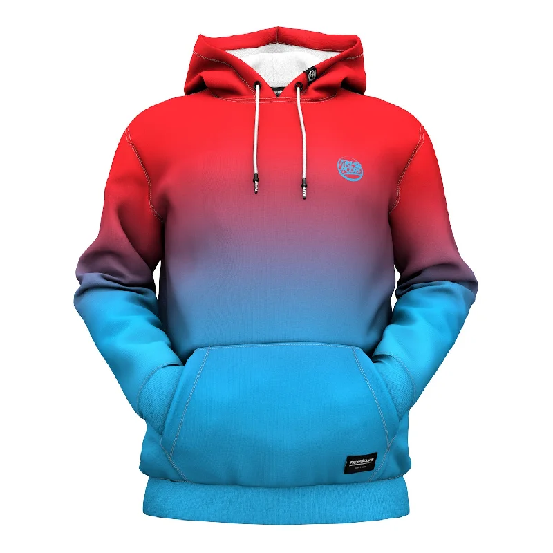 Fashion Touch Red Blue Hoodie