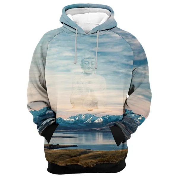 Relaxed Chic Mountains Buddha Hoodie