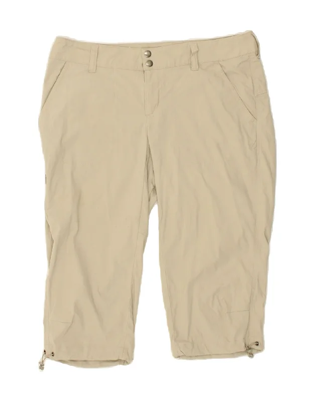 Cute Design COLUMBIA Womens Omni-Shield Bermuda Cargo Shorts US 10 Large W32  Beige