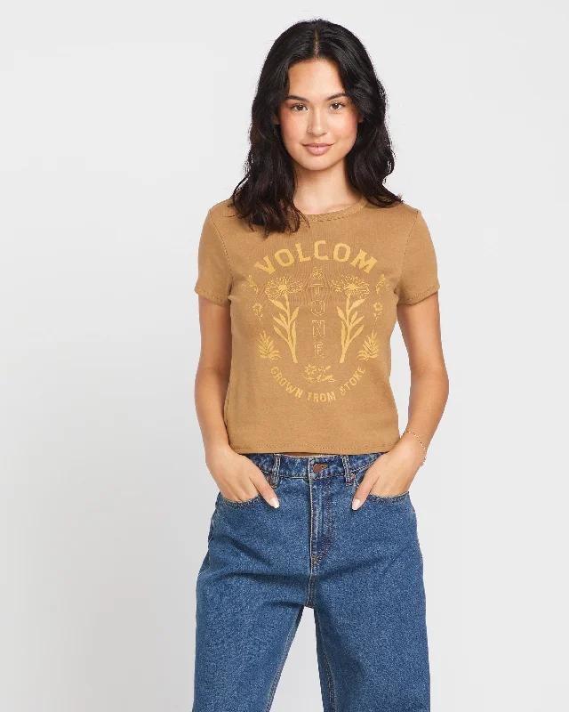 Fashion And Simplicity Have A Clue Tee - Vintage Brown