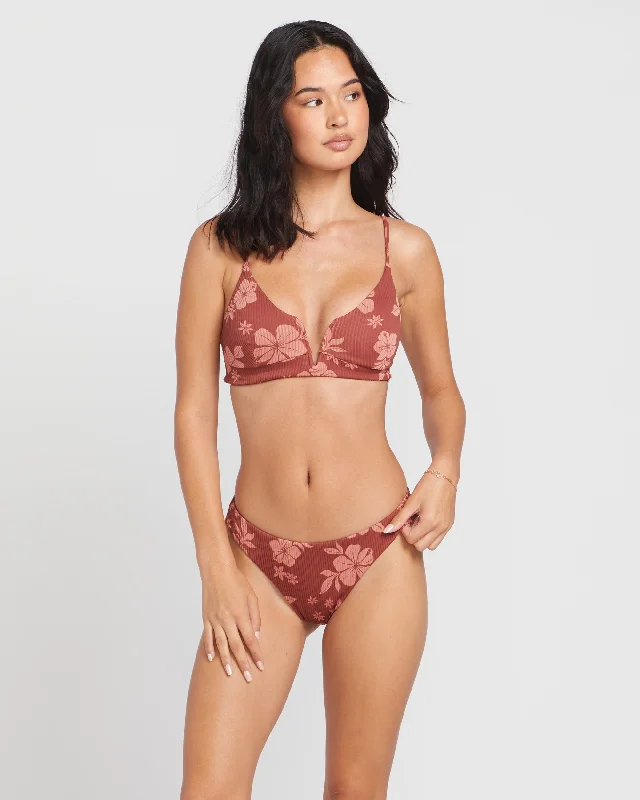 Elegant Comfort Sunbaked Crop Top - Mauve Rose
