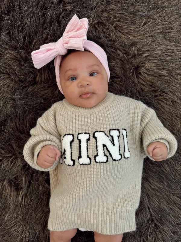 High Street Design Mini Knit Sweater, Cocoa