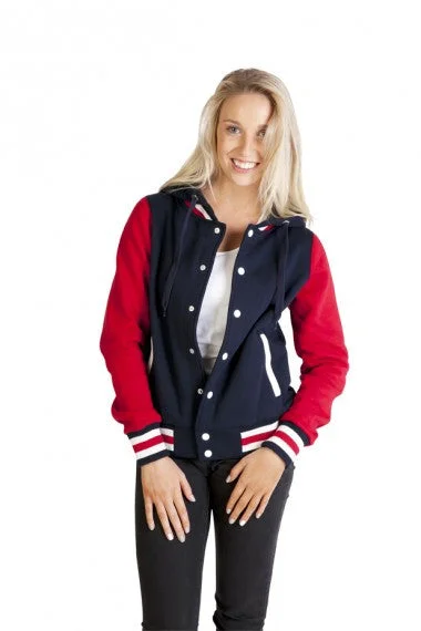 Customized Version Ramo Ladies Varsity Jacket & Hood (FB97UN)