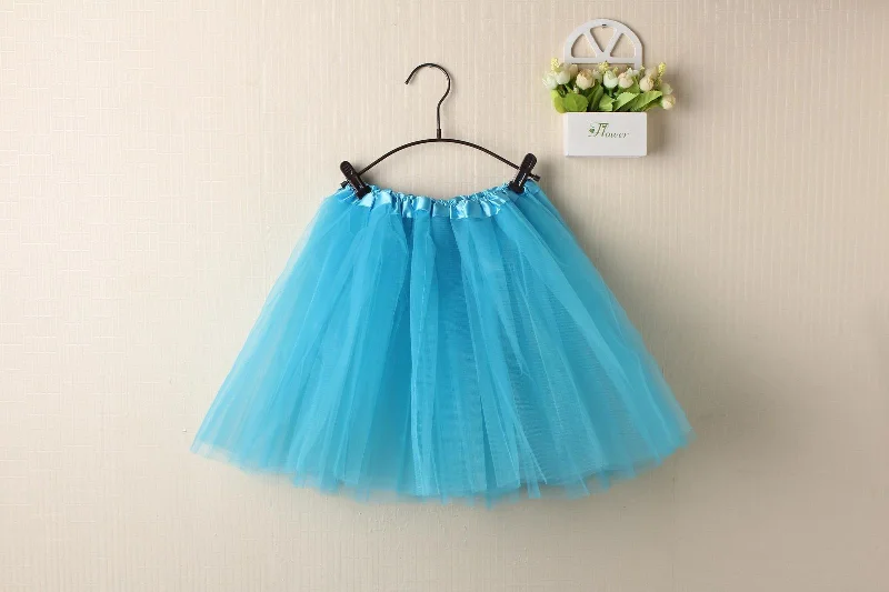 Soft Clothing New Adults Tulle Tutu Skirt Dressup Party Costume Ballet Womens Girls Dance Wear, Blue, Adults