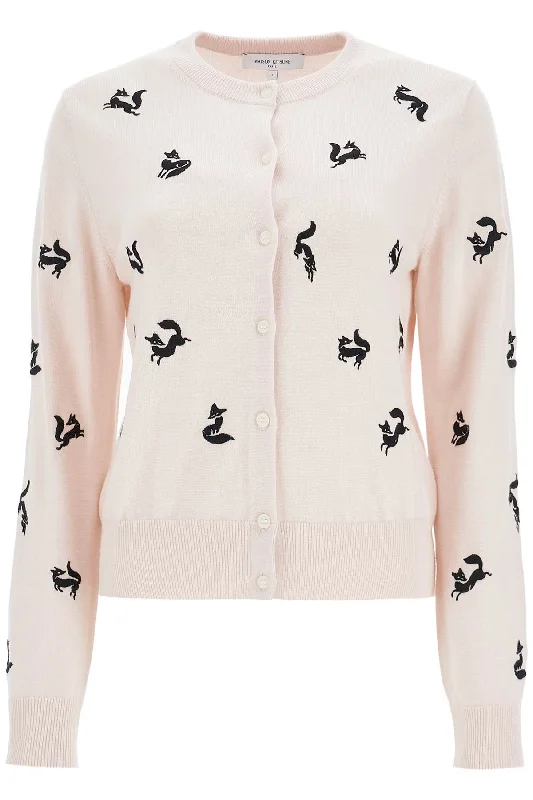 Elegant And Charming Maison Kitsune Women's Fancy Fox Cardigan