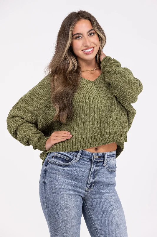 Sports Jumpsuit Great Fun Women's Long Sleeve V-Neck Sweater
