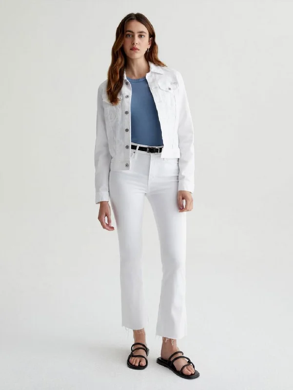Luxury Classic Farrah High Rise Bootcut Jean - Modern White