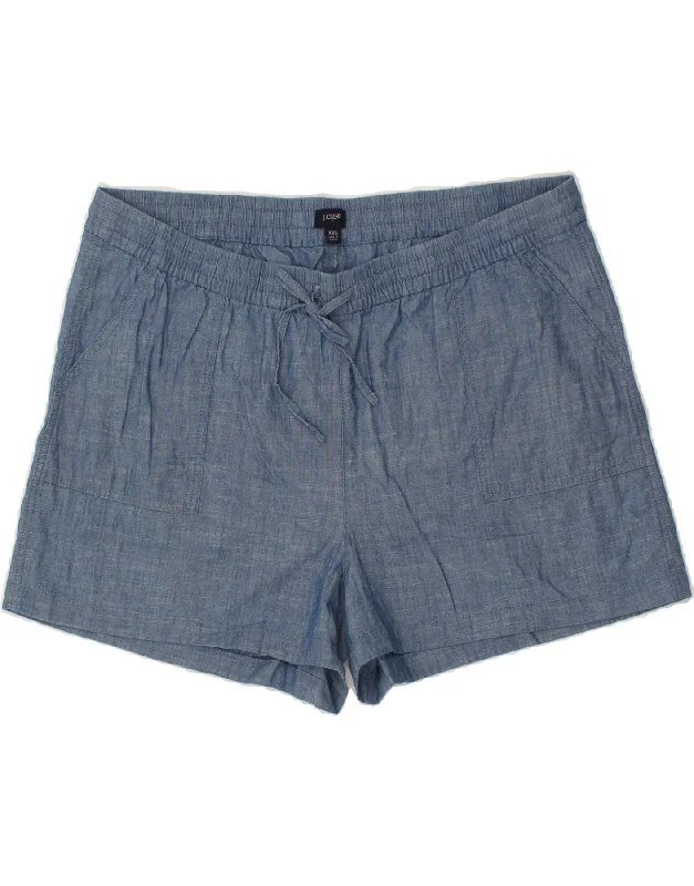 Exclusive Customization J. CREW Womens Chino Shorts 2XL W38  Navy Blue Cotton