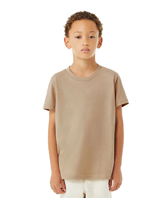Wandering freely 3001Y - Bella + Canvas Youth Jersey T-Shirt | Tan