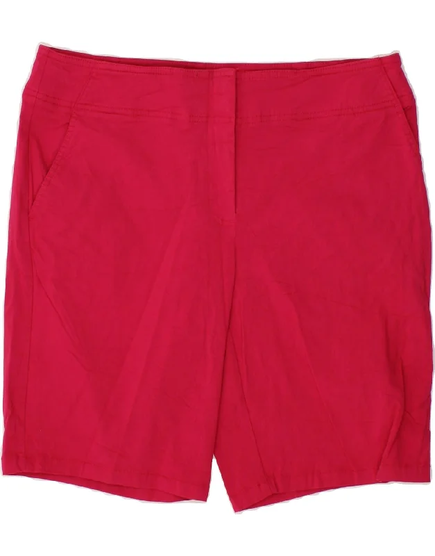 Versatile Itinerary IZOD Womens Chino Shorts US 14 XL W34  Pink Rayon