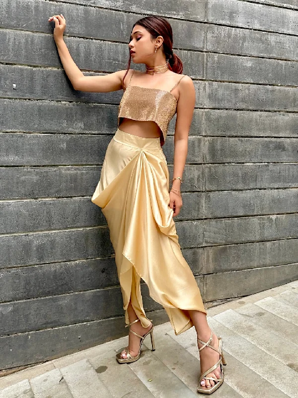 Cool Style The Pick-Me-Up Silk Satin Skirt