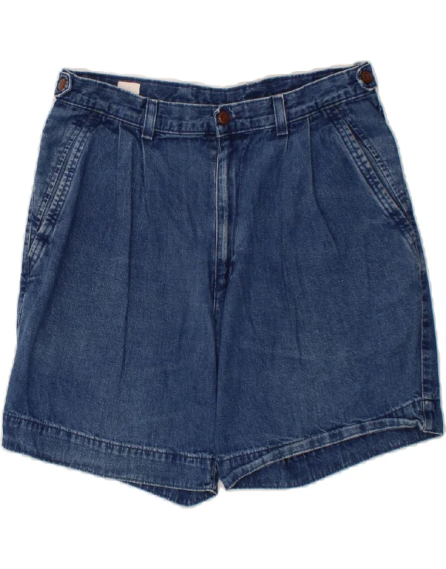 Elegant Tailoring DOCKERS Womens Denim Shorts W34 Large Blue Cotton