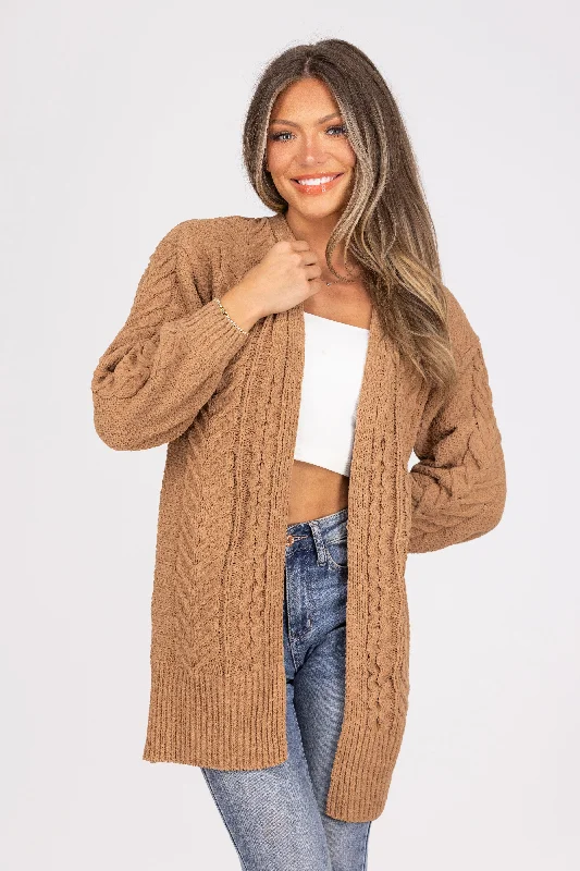 High-end Customization Cuddle Up Women's Open Front Knit Cardigan