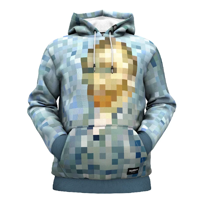 Unique prints Pixelated Artist Hoodie