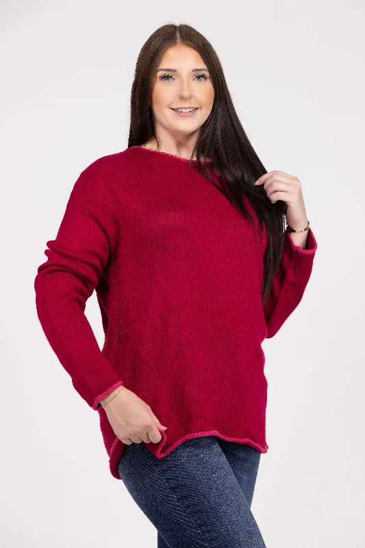 High-end Sense Let's Stay Together Women's Classic Knit Hi-Lo Sweater