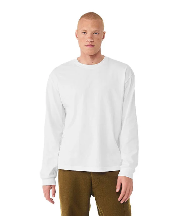 Fresh And Natural 3511 - Bella + Canvas Unisex 6 oz Heavyweight Long-Sleeve T-Shirt | White