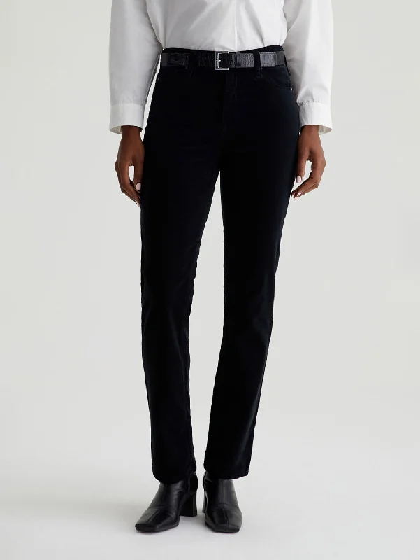 Black And White Style Mari Mid Rise Corduroy Pant - Super Black