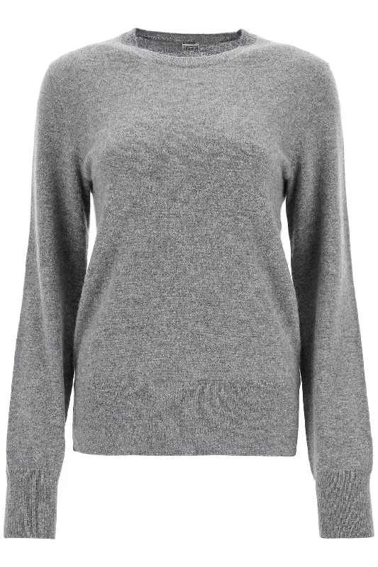 Trendy Casuals Toteme Women's Asymmetrical Mélange Cashmere Sweater