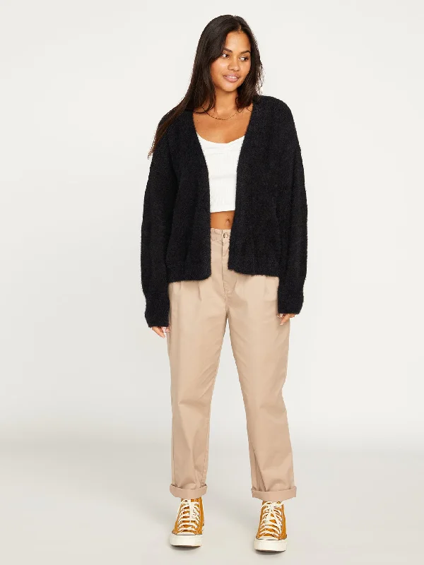 Classic Series Lived in Lounge Throw Sweater - Black