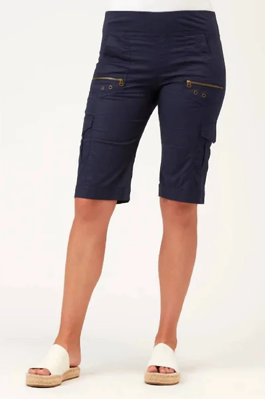 Spring Fashion Zola Bermuda Short In Navy