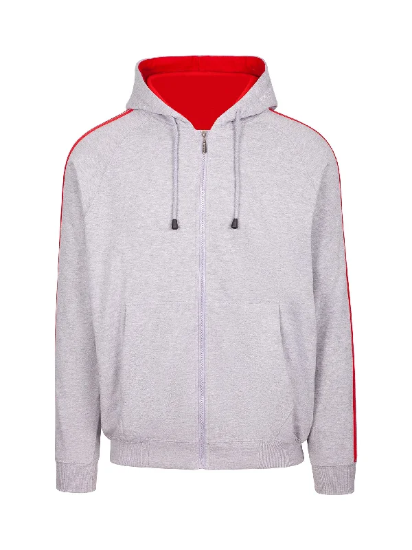 Grey Marl/Red