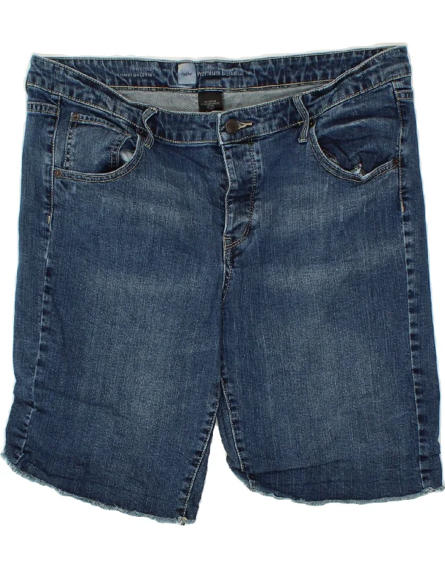 Street Fashion MOSSIMO Womens Boyfriend Denim Shorts US 16 2XL W38  Blue Cotton